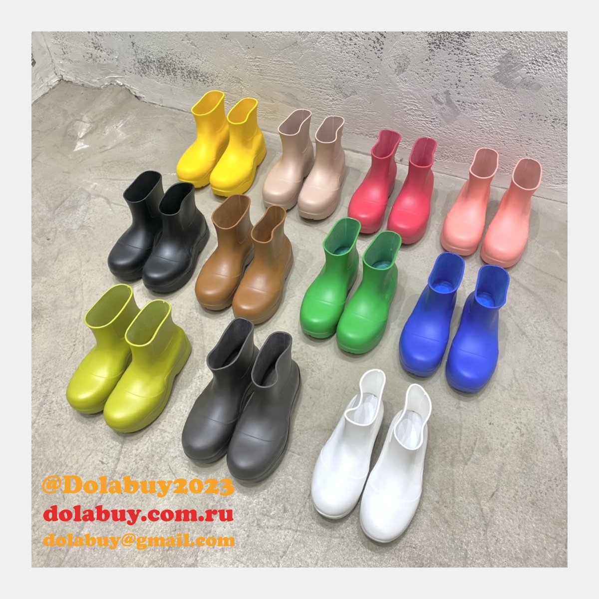 best top quality replica b0tte*a Ven*ta rain boots dupe shoes