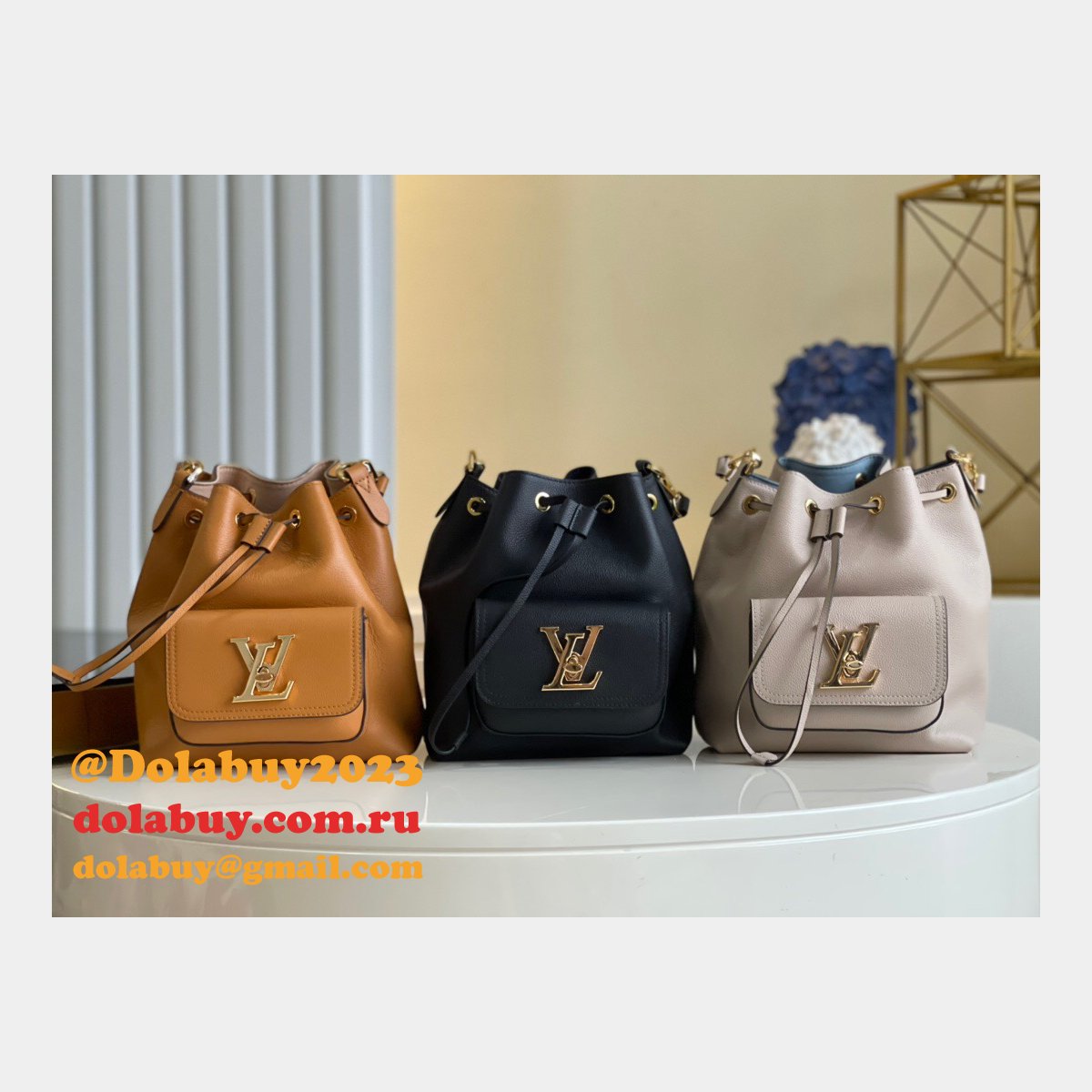 Louis Vuitton Replica Lockme Rock Bucket NV M57688/M57687/M57689 Bag