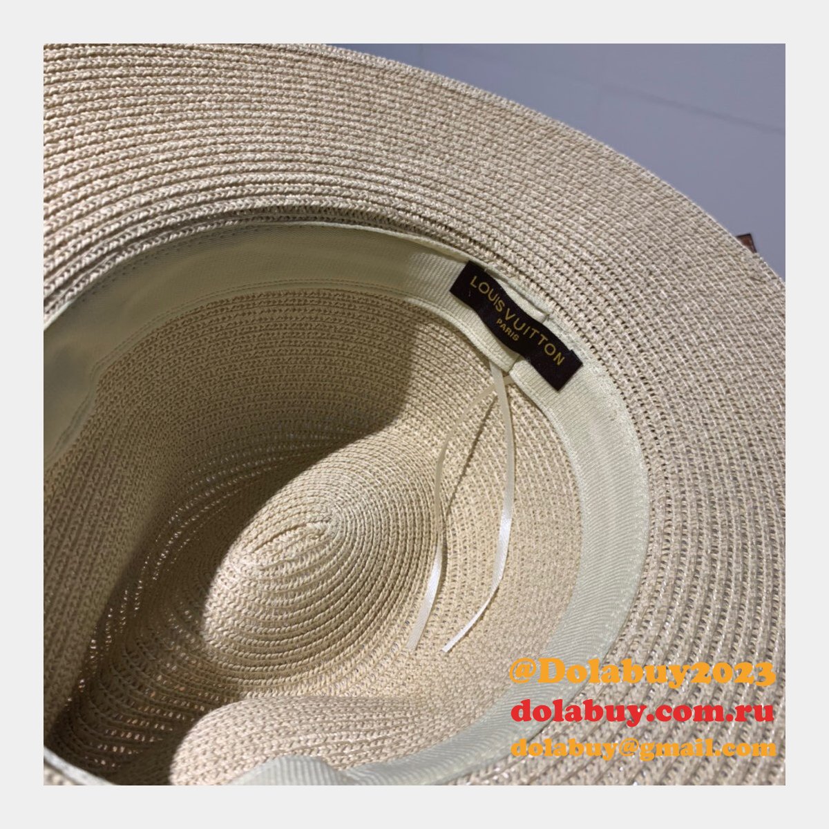 Fashion Louis Vuitton Beach classic straw hat