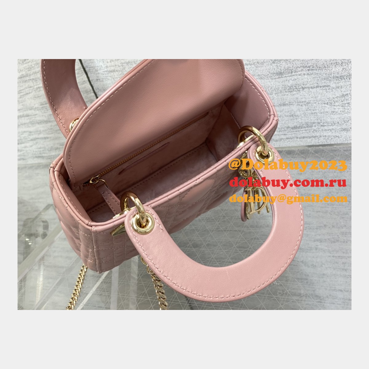 Top Quality DIOR lambskin mini lady bag 17cm