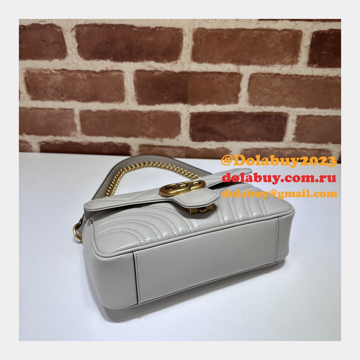 grey gg marmont 446744 mini matelassé G*u*i replicas bag