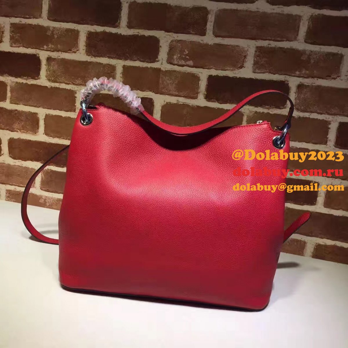 replica G*u*i luxury shoulder soho leather hobo 408825 bag