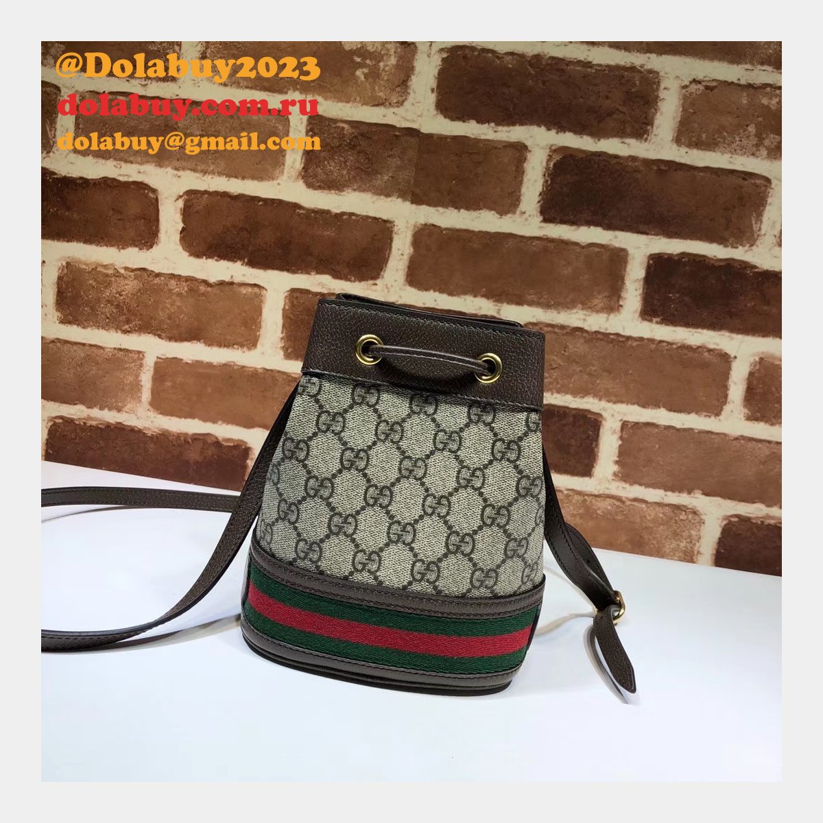 aaa+ G*u*i replica gg supreme ophidia mini bucket 550620 bag