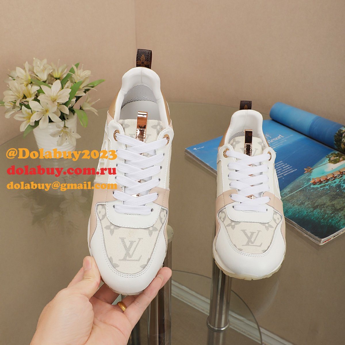 Inspired Louis Vuittons Cheap Run Away Monogram Replica Sports Shoes