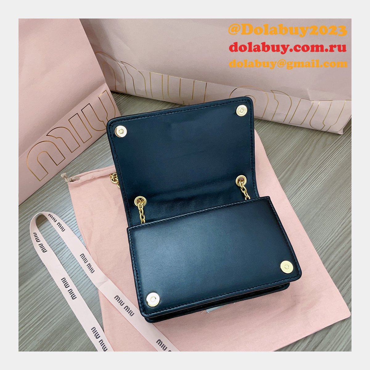 Copy High Quality 5BP065 Replica Miu Miu Matelasse Bags