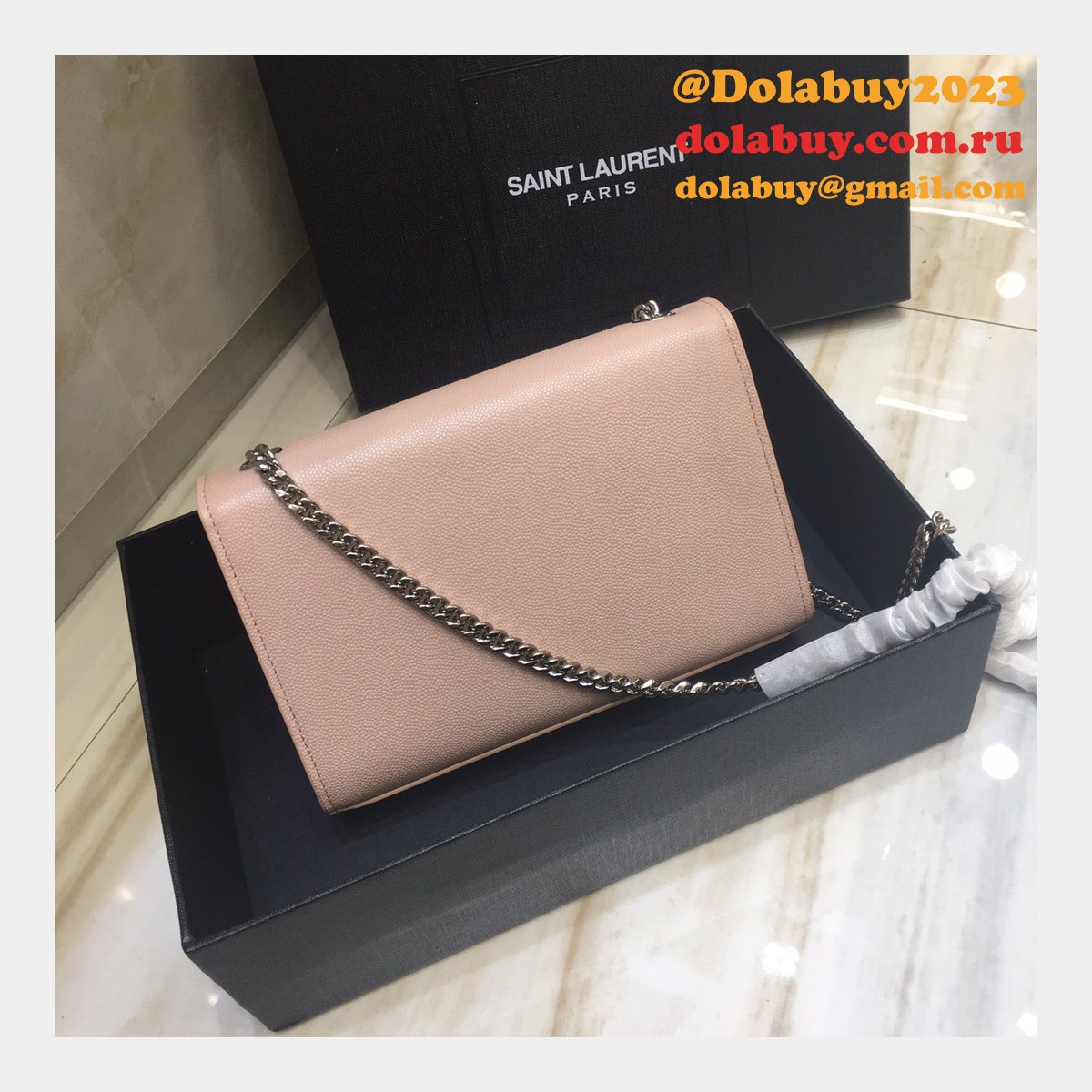 Saint Laurent 20CM Vicky Quilted Shoulder Bag