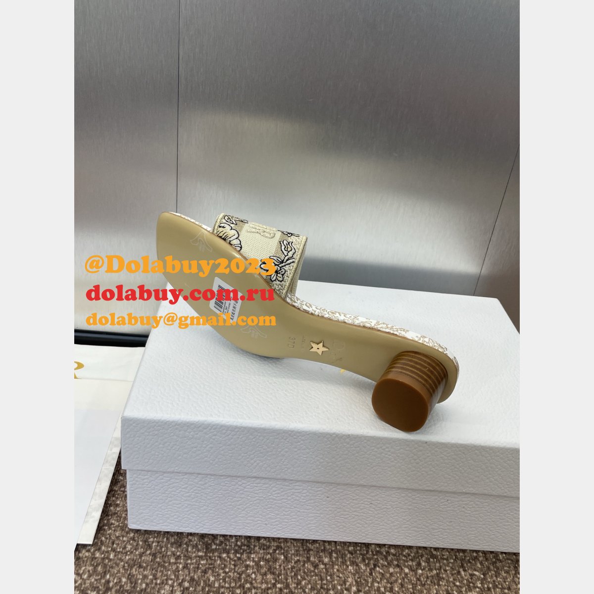 Luxury Dior Dway Slide Women Shoes