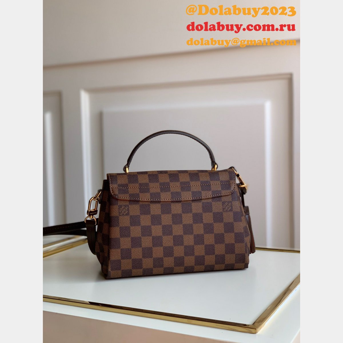 Louis Vuitton Replica N41581/N53000 Croisette Damier Azur Canvas