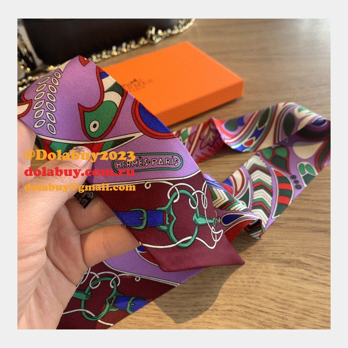 Hermes Top Quality H Twill silk scarf