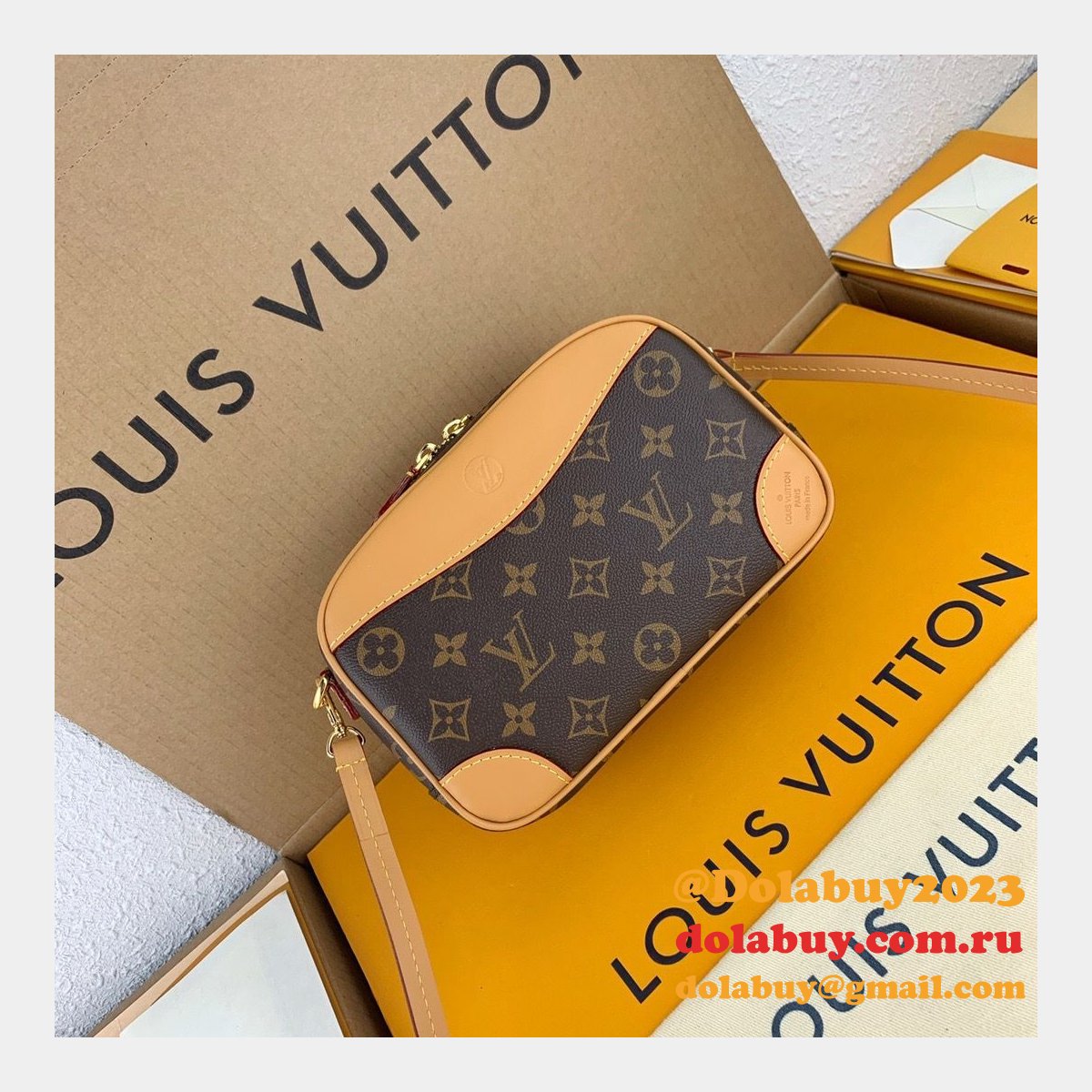Louis Vuitton Crossbody bags Damier Ebene M45528 Mini Luggage