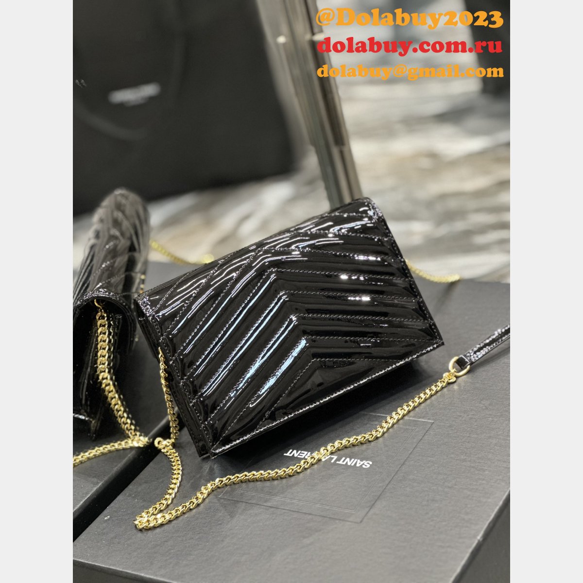 Monogram Woc Saint Laurent Replicas Envelope 393953/377828 Cheap Bag