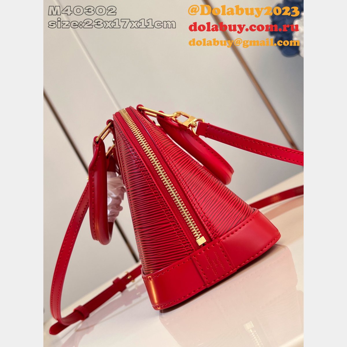 Louis Vuitton Alma Top Quality Epi Leather M40302 Red Bag