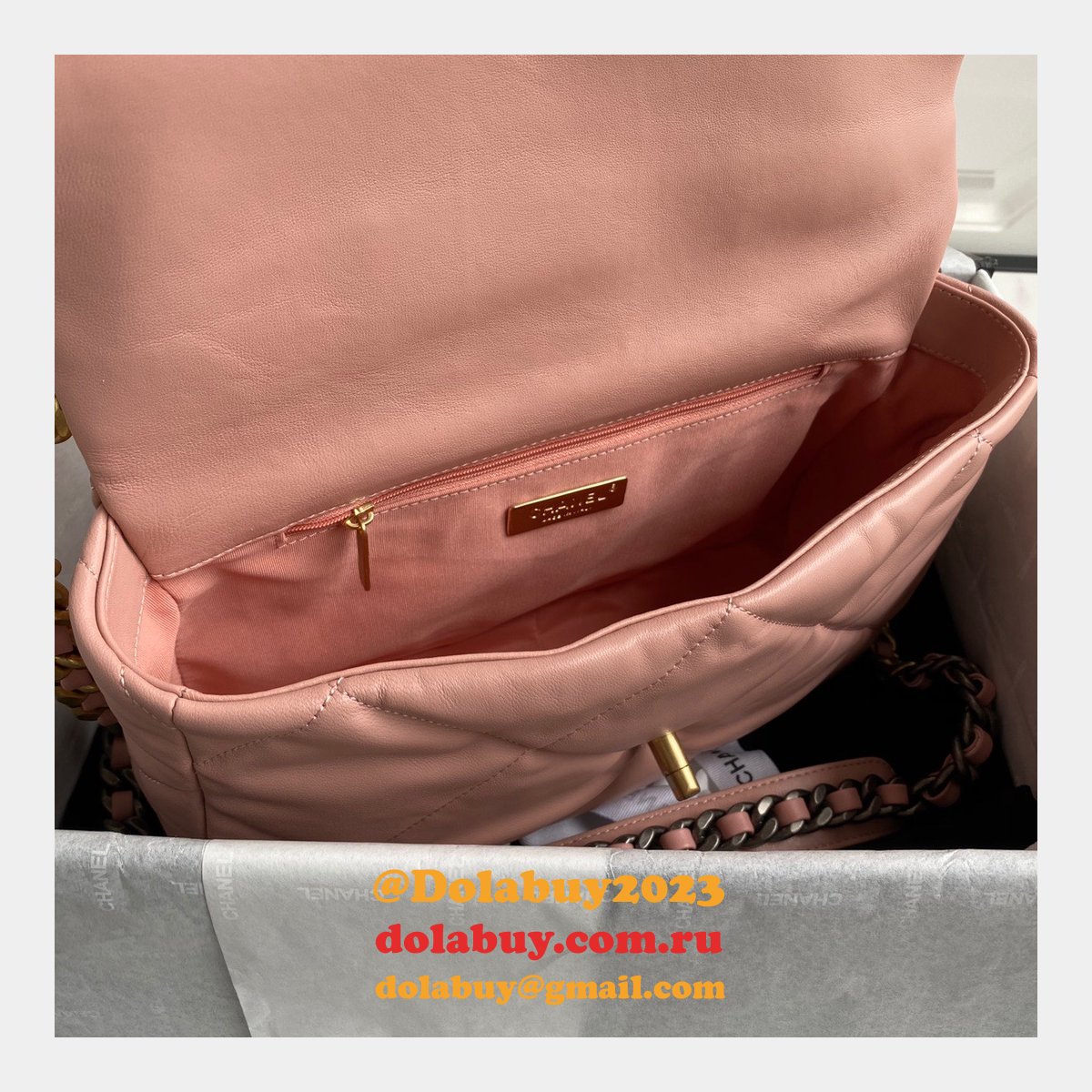 Top CC 19 Bags 2021 Pink 30CM