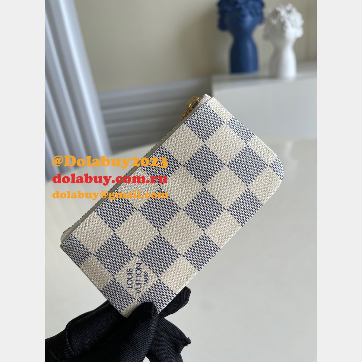 Louis Vuitton Luxury Key Pouch Monogram M62650 Keychain Wallet