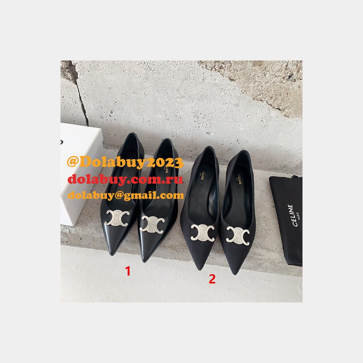 High Quality Luxury Celine high heel shoes