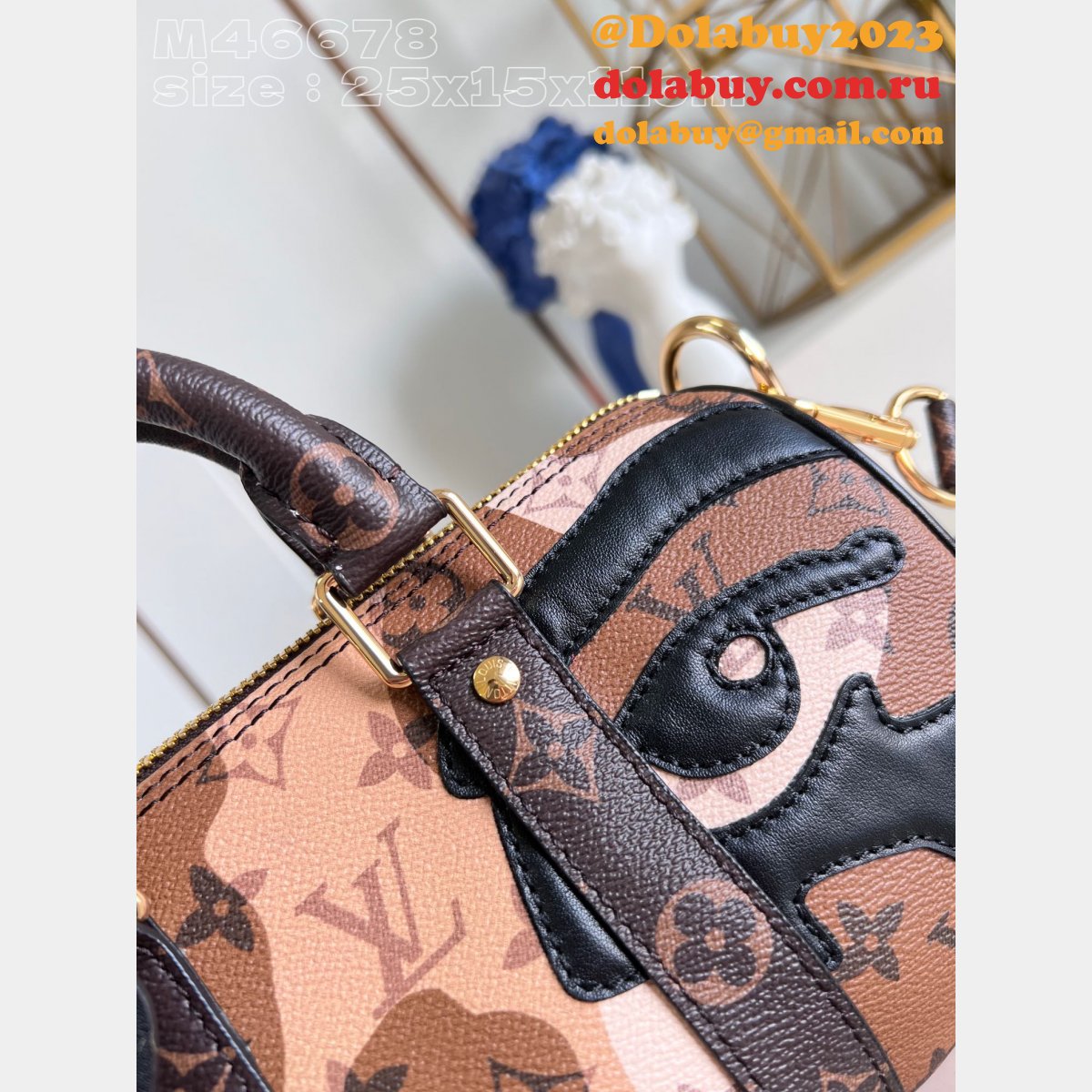 Keepall Bandoulière 25 Brown M46678 Louis Vuitton Replica Bags