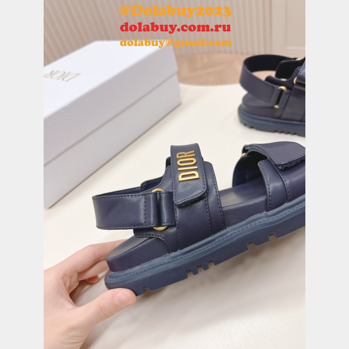 Luxury Lambskin Dioract Sandal 2024