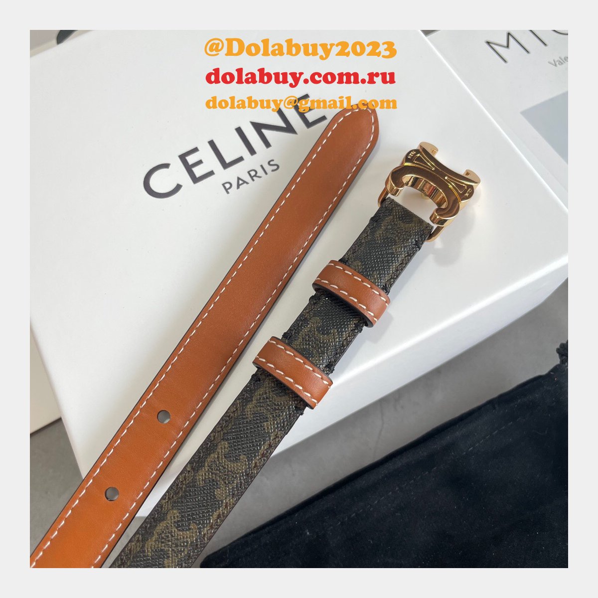 Top Quality Celine 18MM replica belts from china