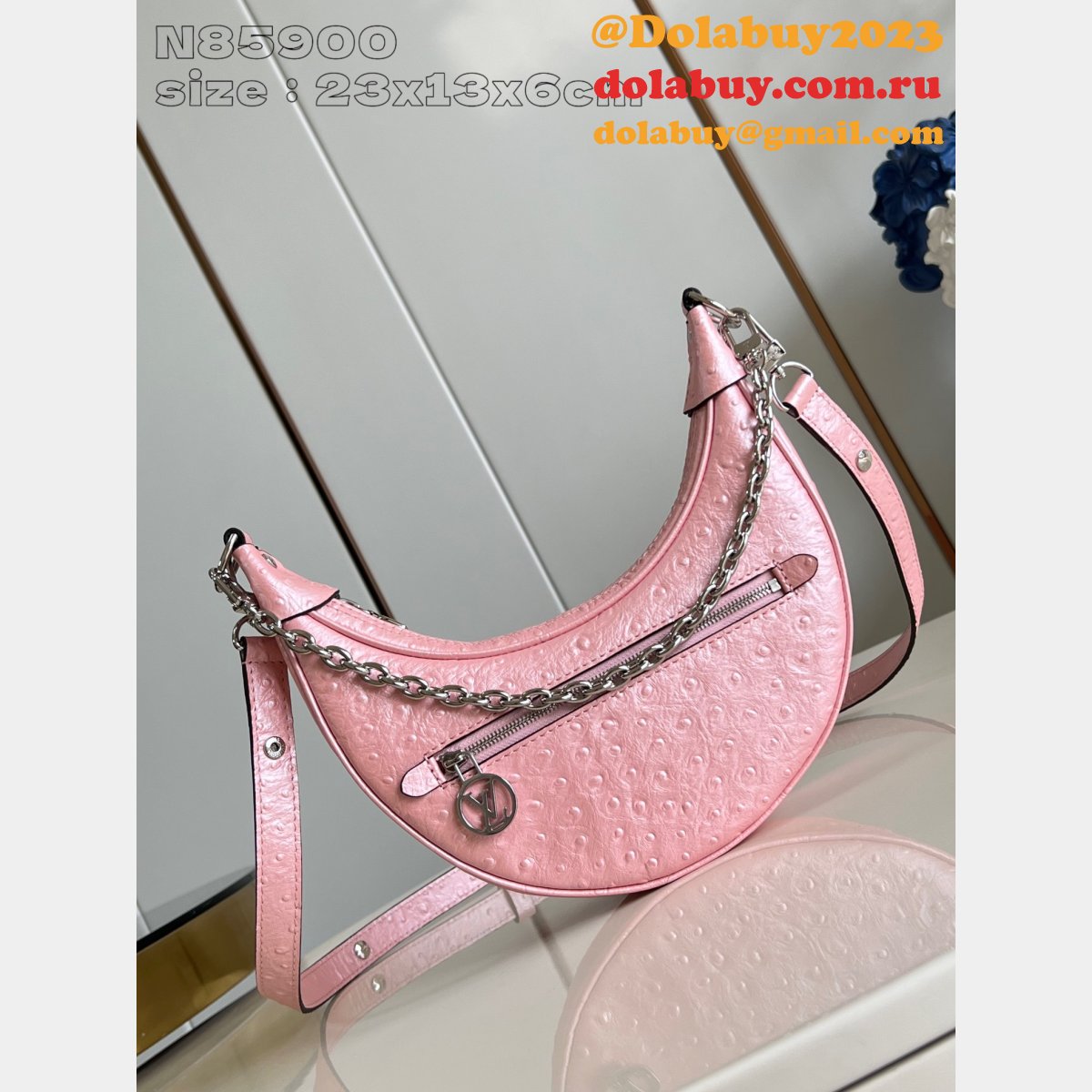Louis Vuitton N85900 Loop Pm Autruche Exotic Duplicate Bags