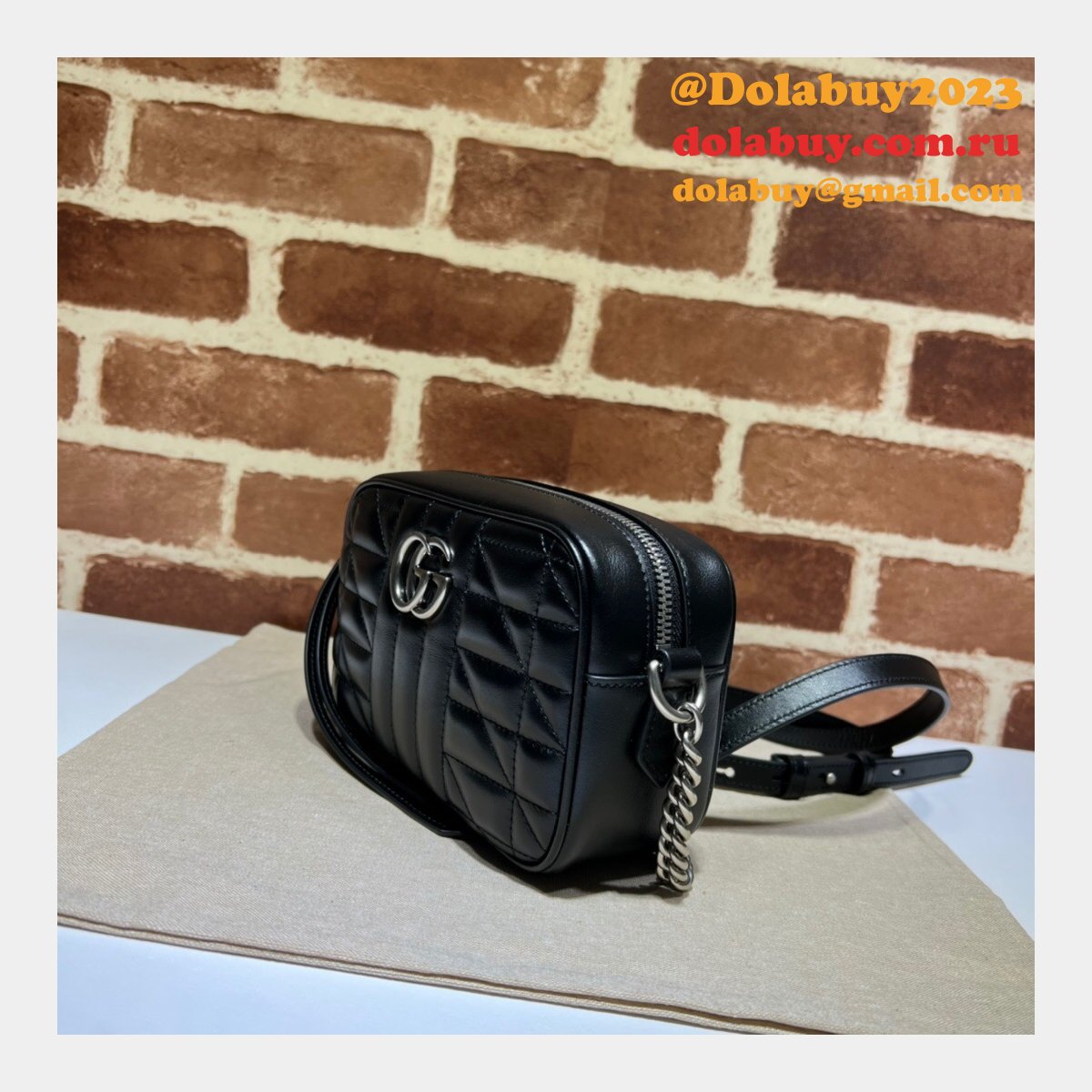 lovely G*u*i designer replica gg marmont mini shoulder 634936 bag