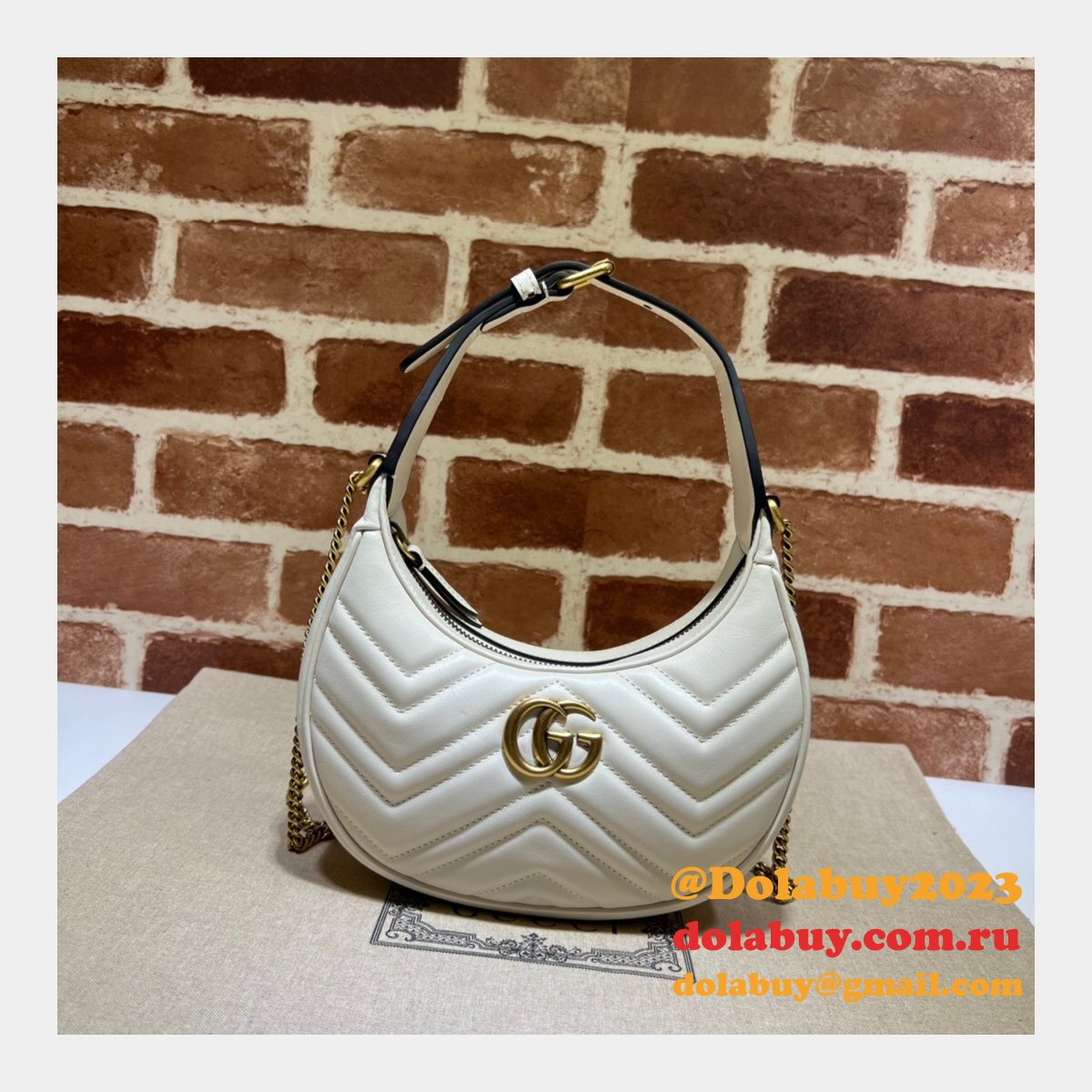 G*u*i best 699514 gg marmont half-moon-shaped replica bag