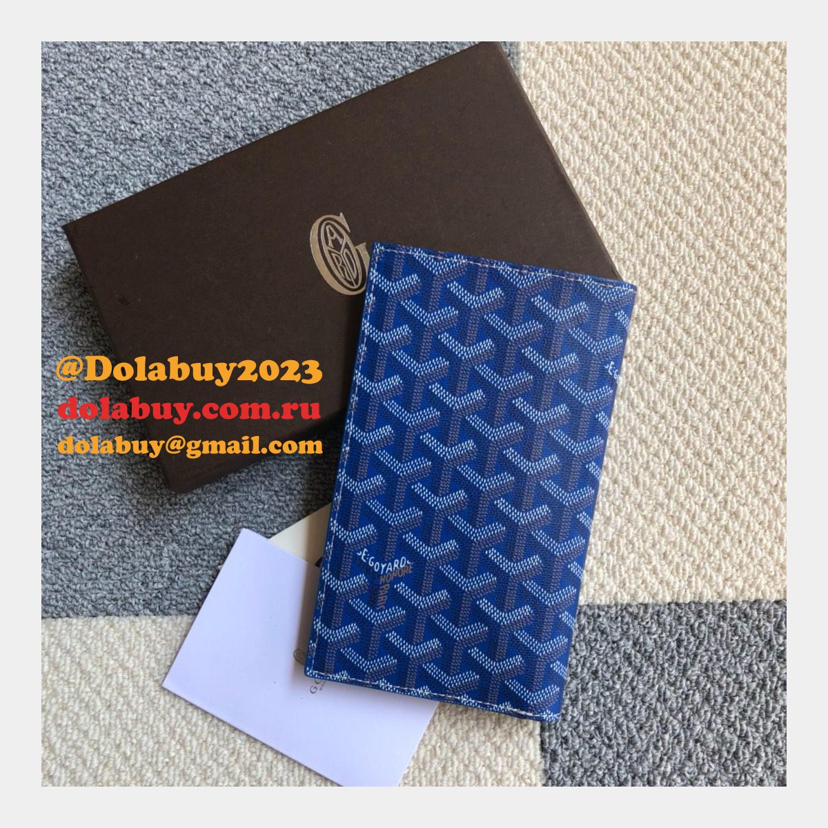 High Quality Goyard Multi-Color Ticket Top Wallet