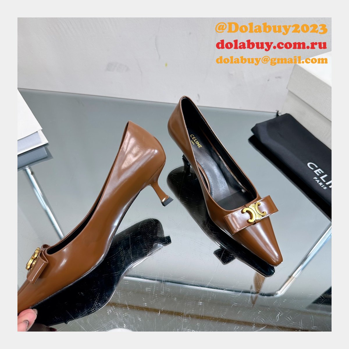 High Quality Replica Luxury Design Celine Heel 5cm Shoes