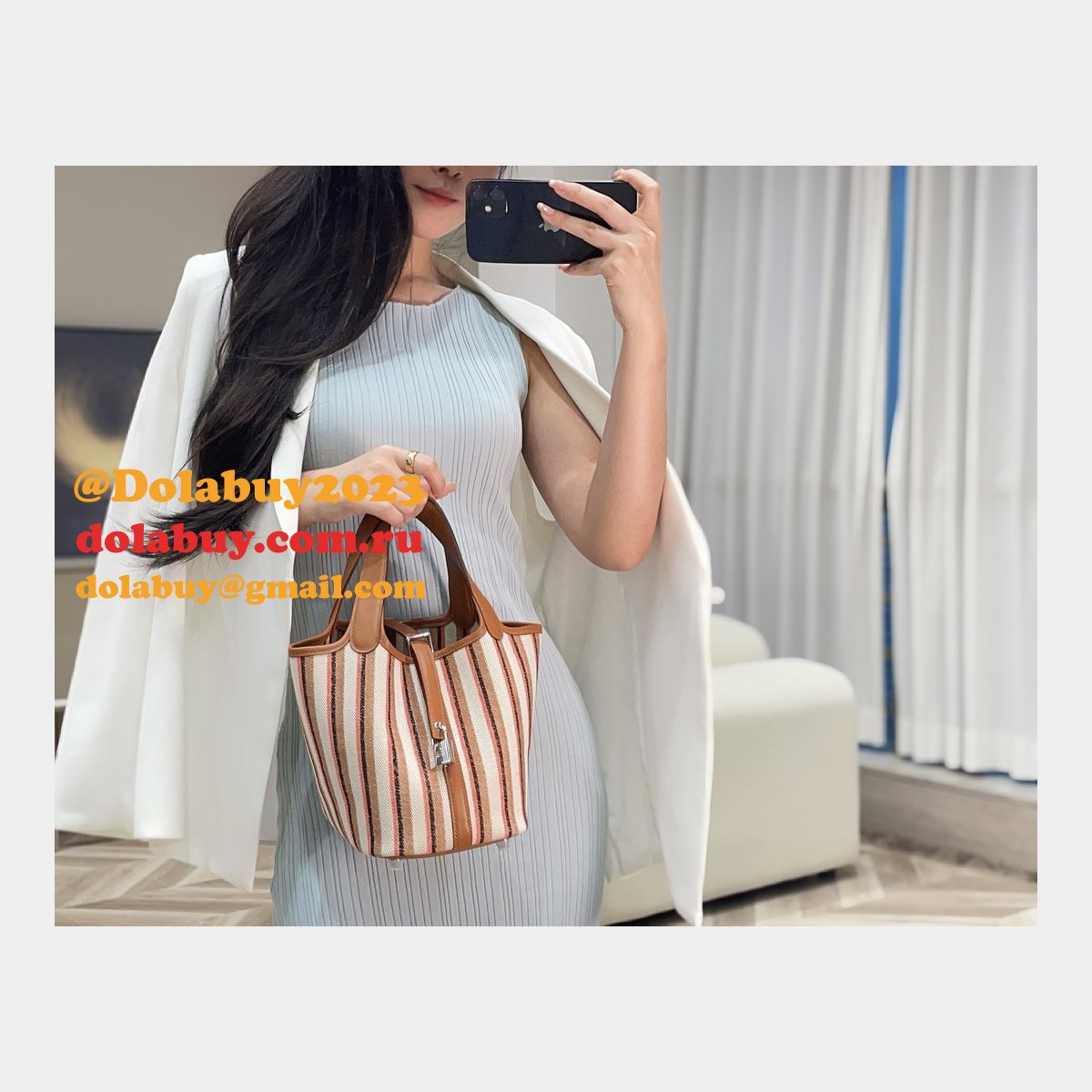 Designer Hermes Replica Picontin Lock 18CM Tote Bag