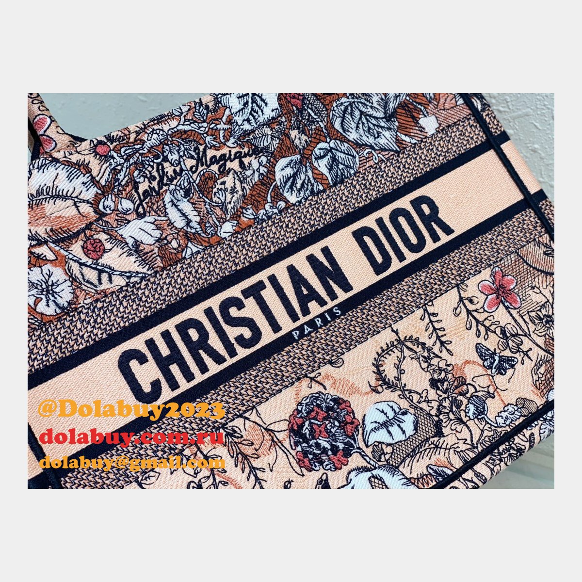 Best Fashion Christian Dior CD Book Tote Cheap Replica Bag