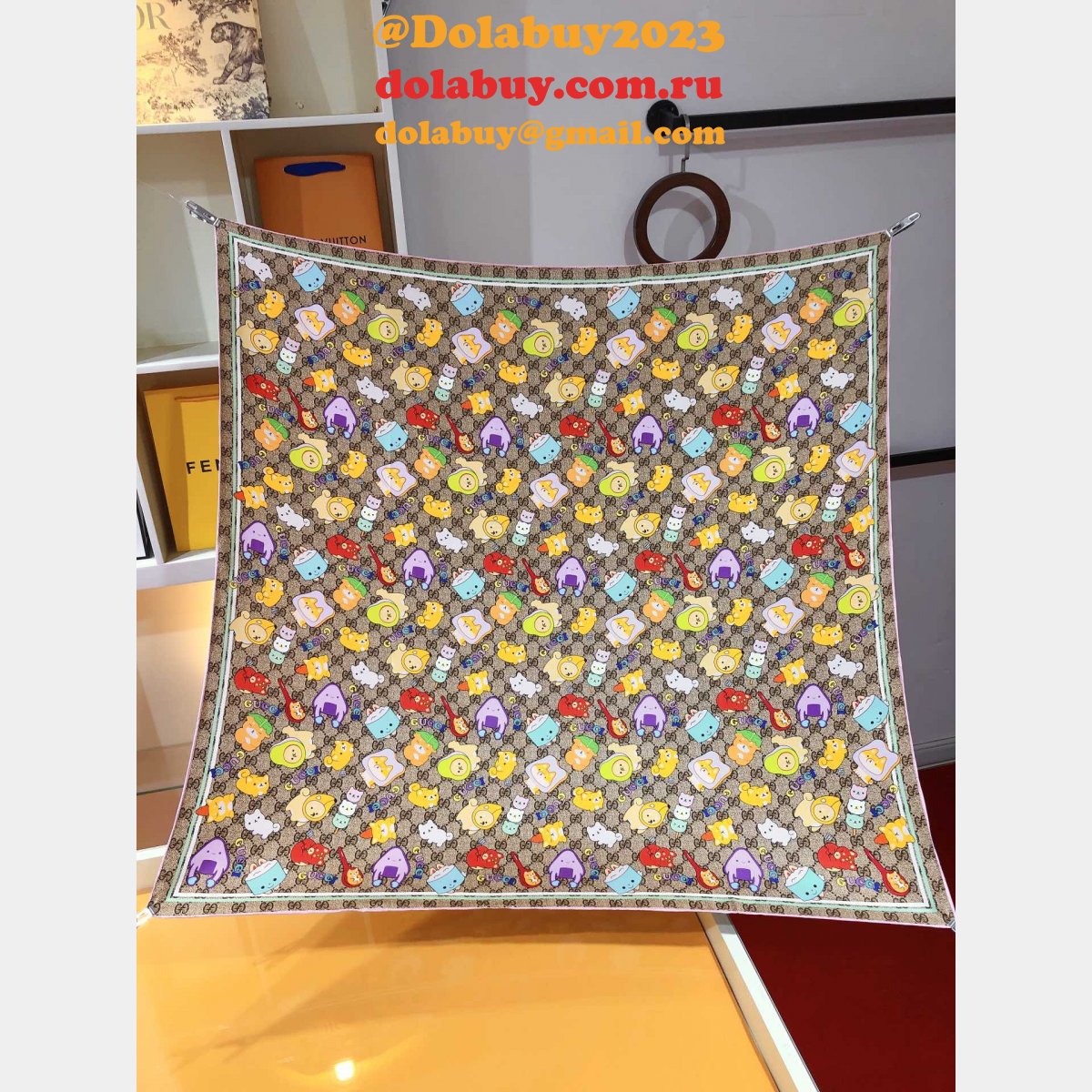 cheap G*u*i silk scarf replica design sale