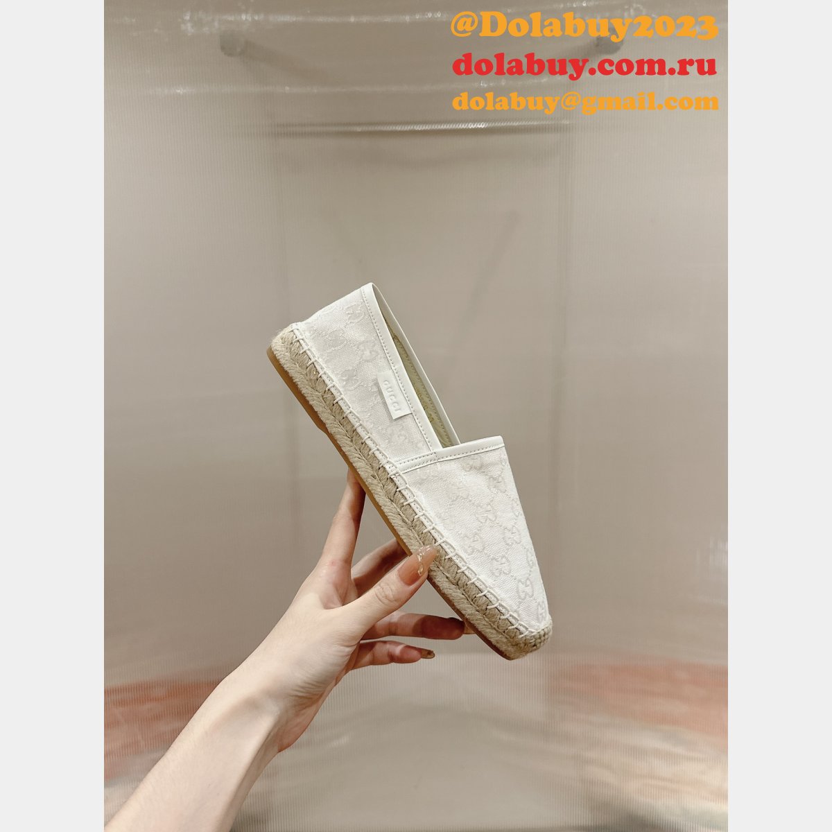 duplicate wholesale G*u*i fashion espadrille