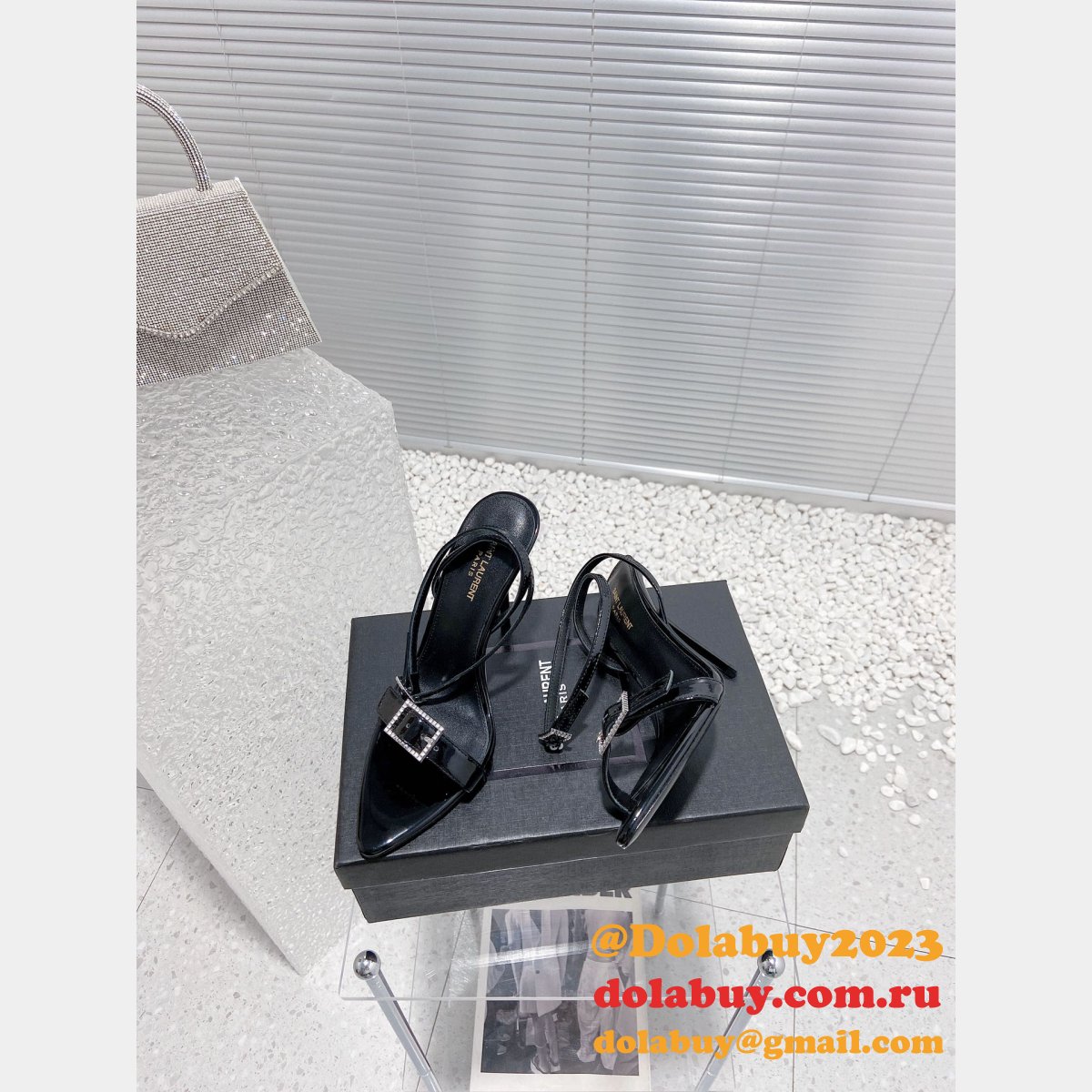 Replica YSL High Heel Sandals Wholesale AAA+ Shoes