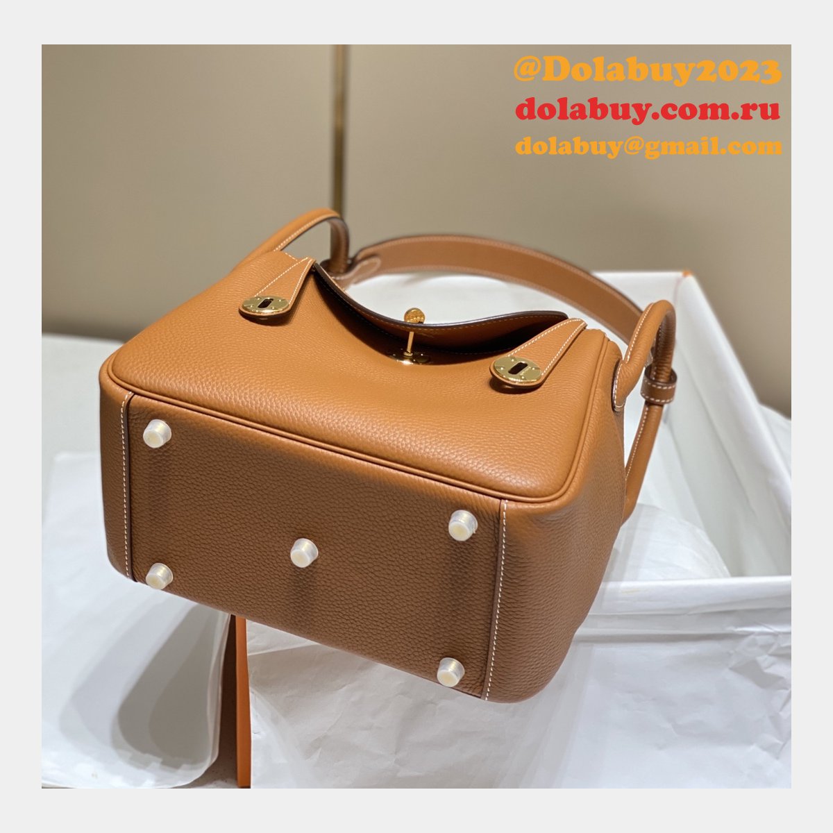 Replica Brown Hermes Lindy 26cm Bags Sale Outlet Online