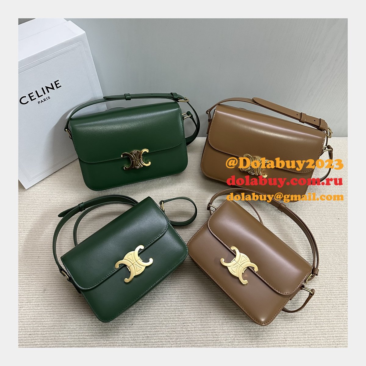 Best High-Quality Celine 188423/187363 Triomphe Replica Handbag
