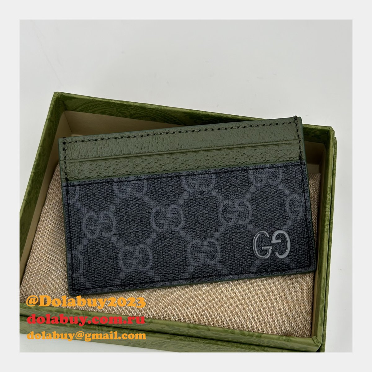 replica G*u*i 1:1 mirror 768248 card case holder mens