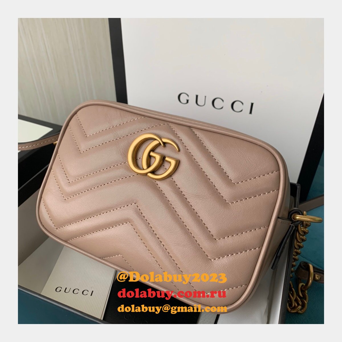 G*u*i replica gg marmont matelassé mini 448065 bag