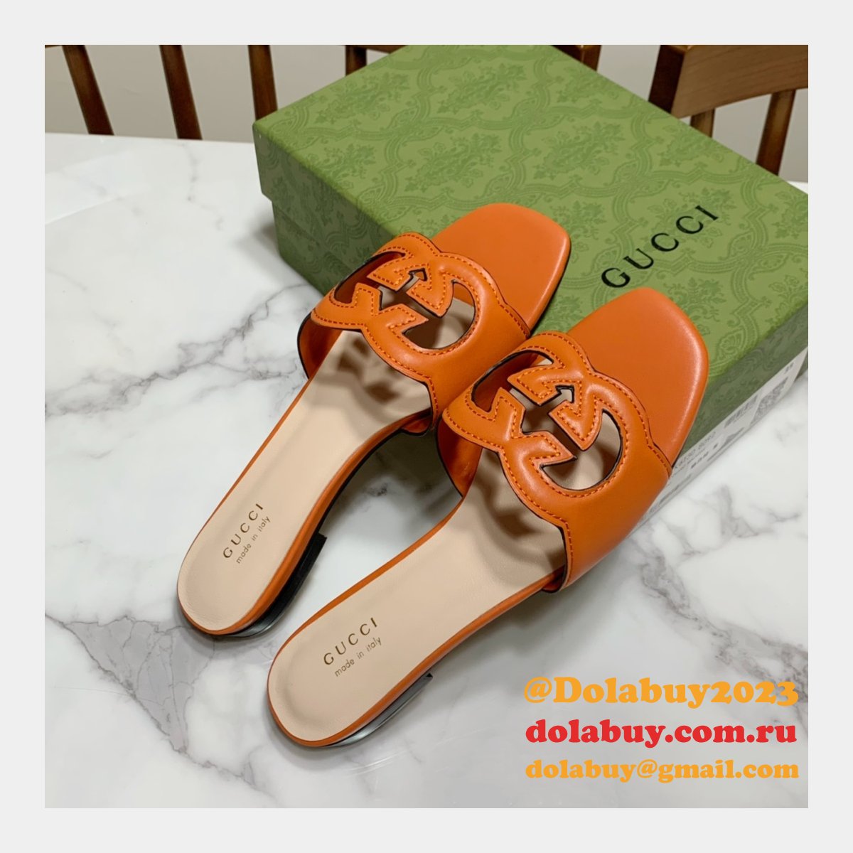 replica G*u*i designer shoes outlet flat slippers sale