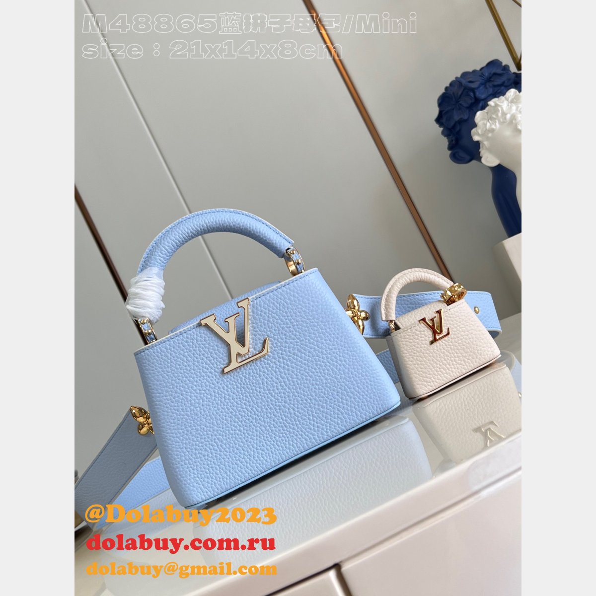 Louis Vuitton 7 Star M48865 Mother-Child Capucines High-Quality Replica Bags