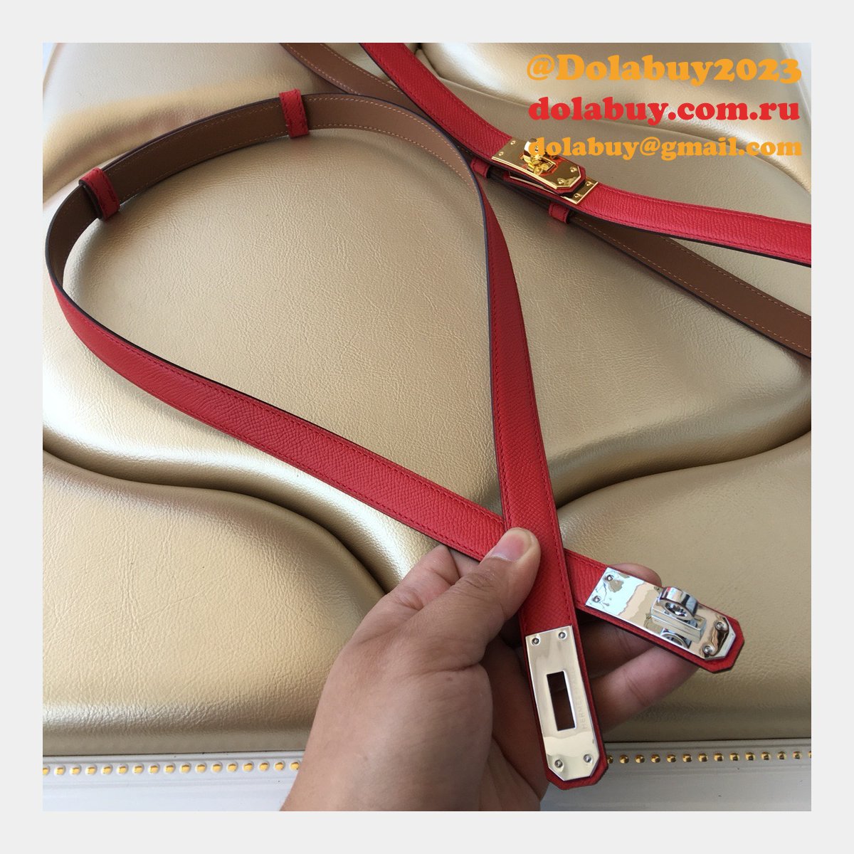 7 Star hottest selling hermes kelly thin belt 17mm