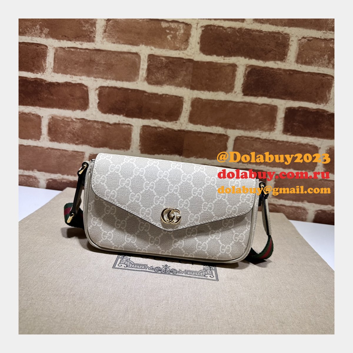 1:1 mirror ophidia crossbody replica G*u*i beige 764961 bag