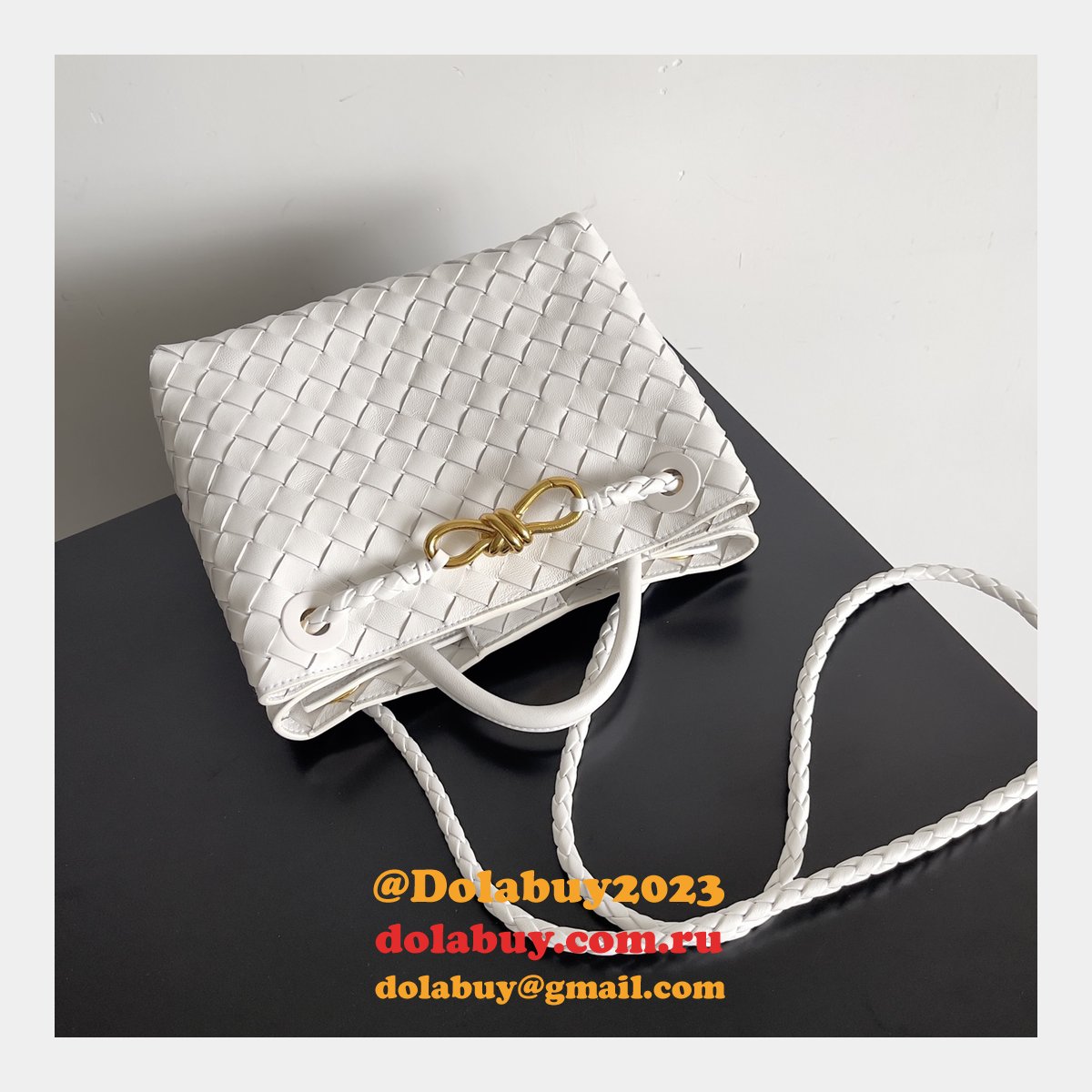b0tte*a Ven*ta andiamo small 25cm bag leather strap