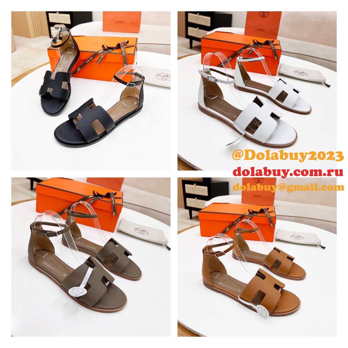 BEST HERMES SANTORINI EPSOM SANDALS 2024
