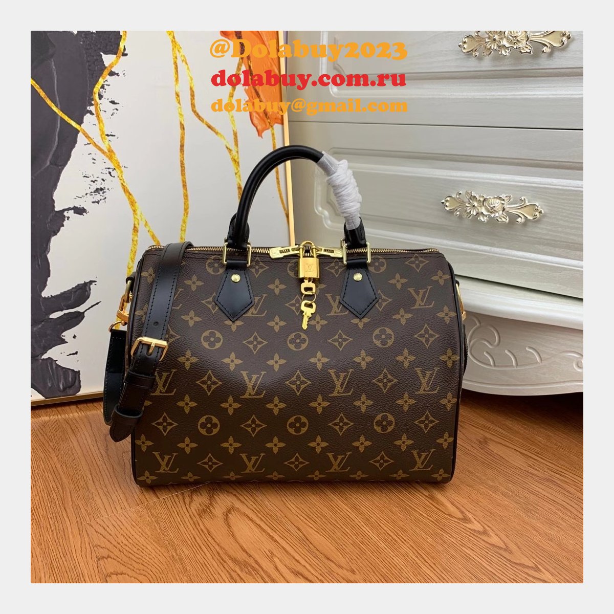 Louis Vuitton Replica M45501 Speedy 30 Monogram Brown
