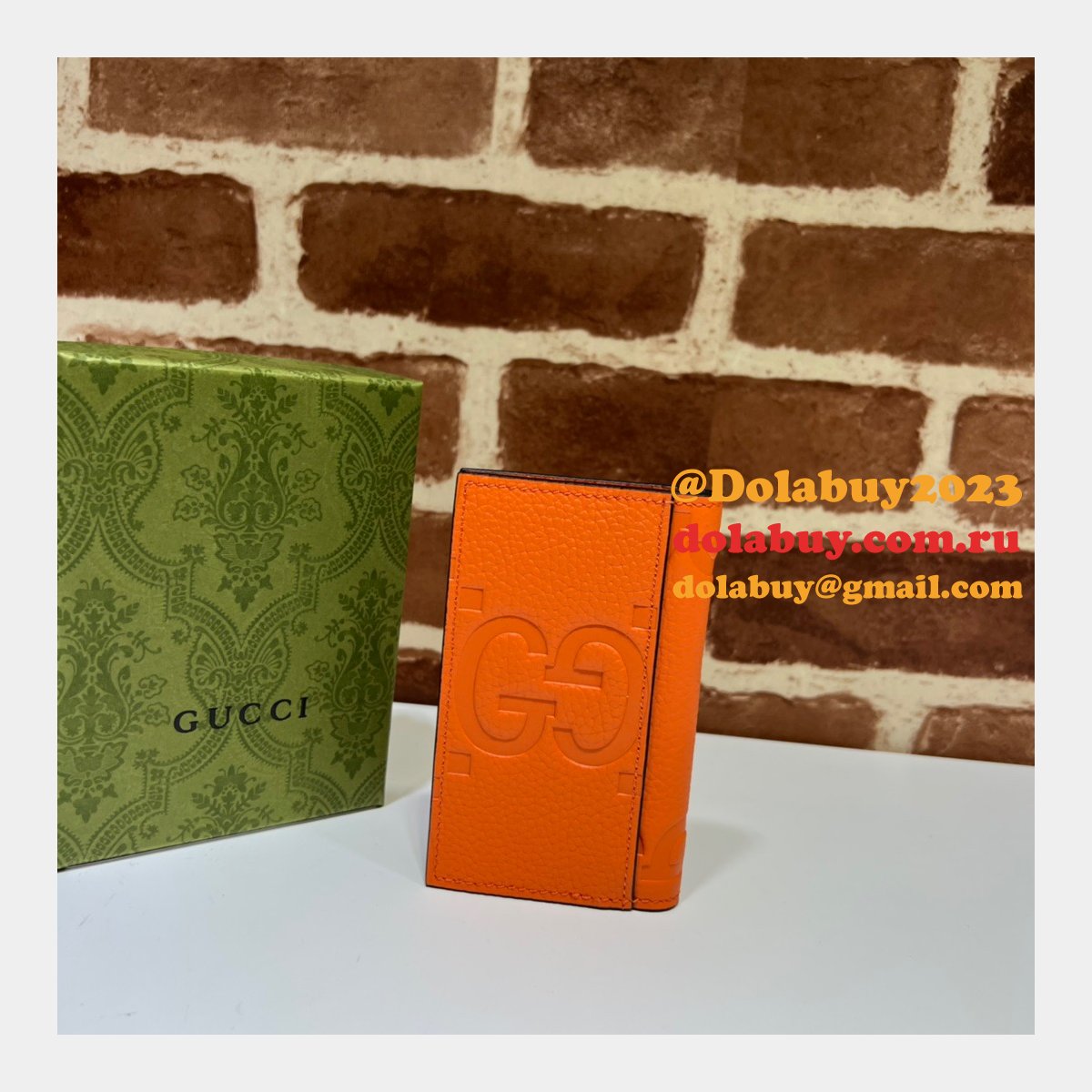best G*u*i luxury 739478 jumbo gg card case wallets