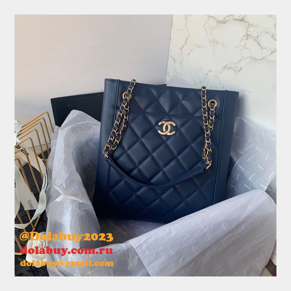 CC Replica High Quality Cruise 2021 Seasonal Blue Bag