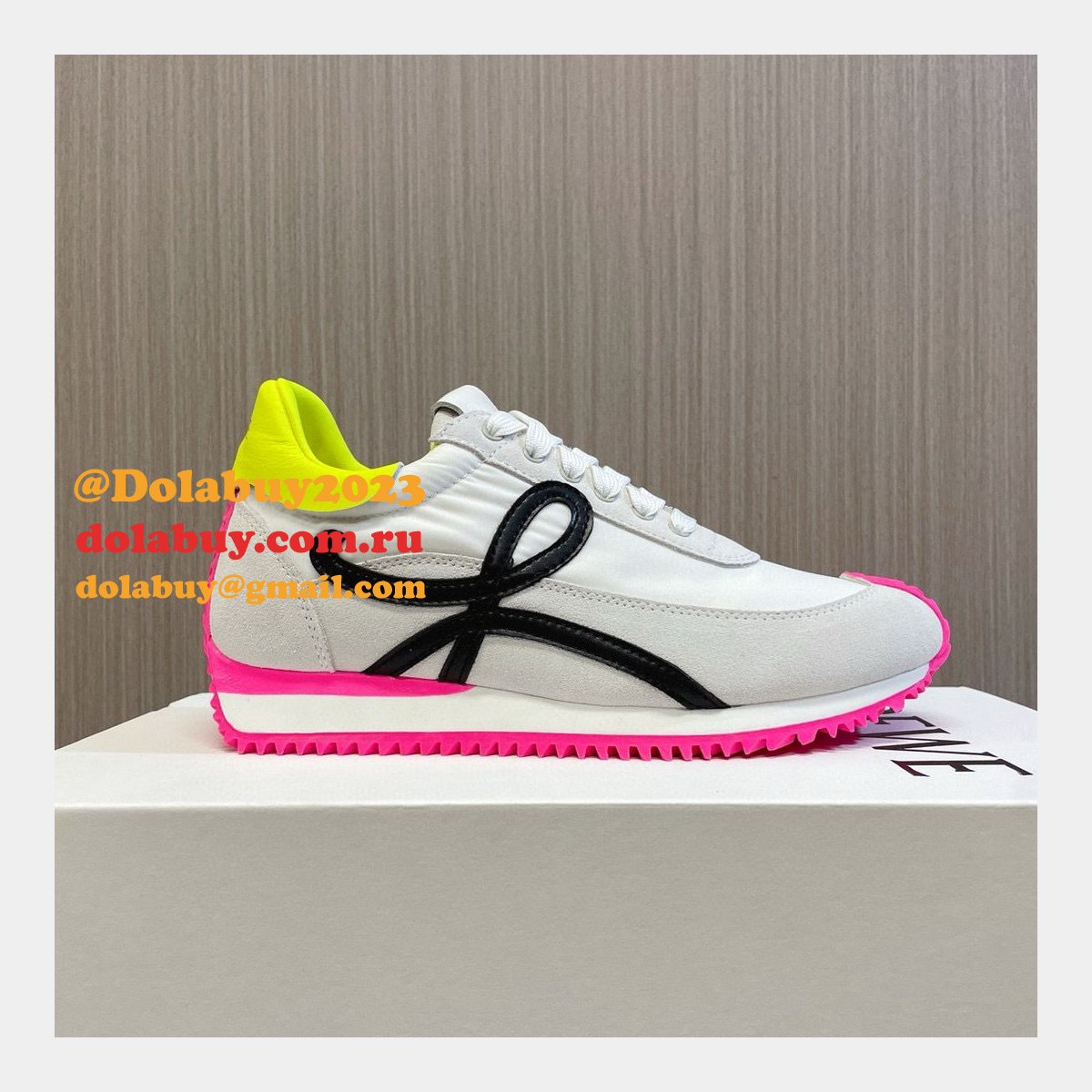 Top Quality Runner In Nylon And Suede Shoes