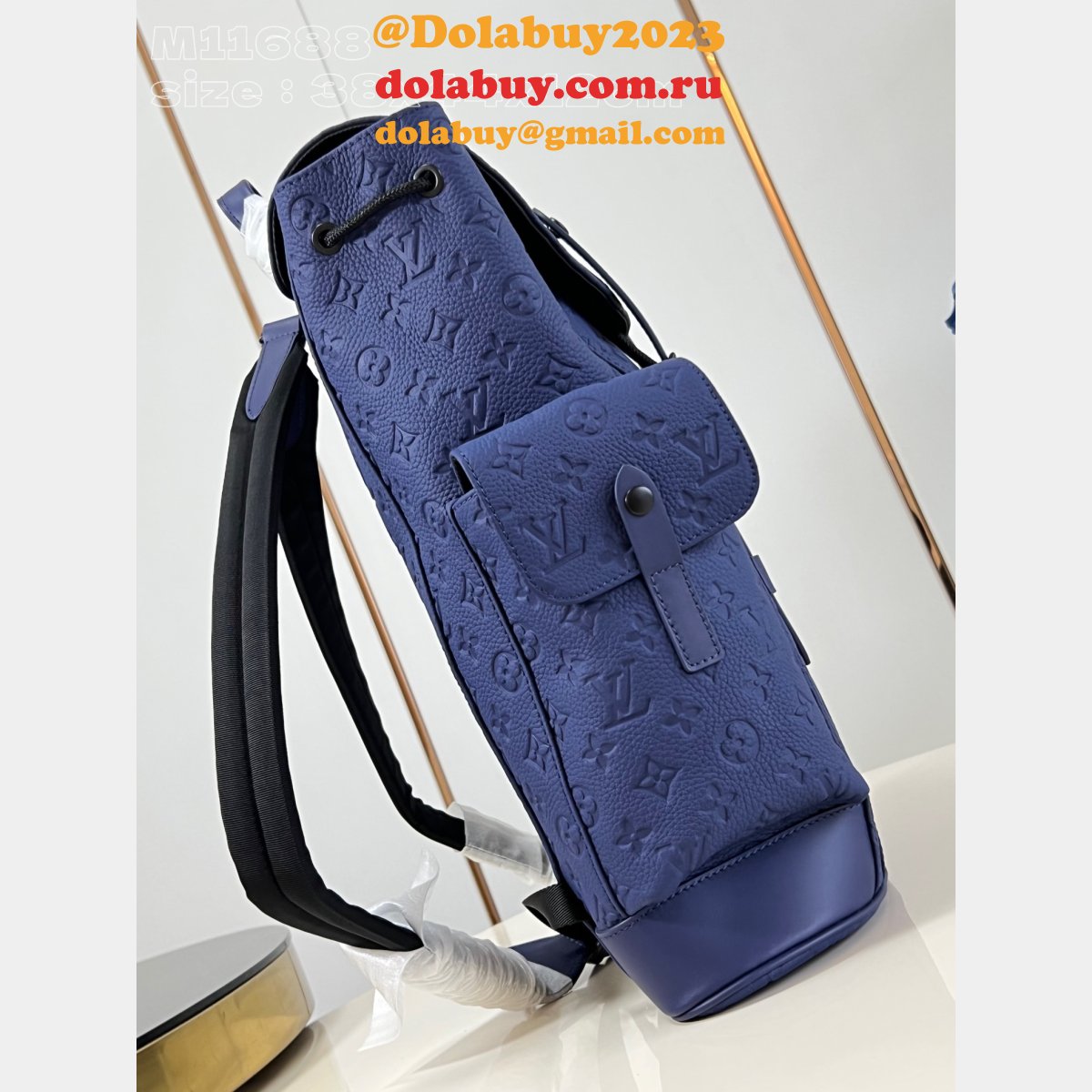 Christopher Fashion 7 Star Louis Vuitton Taurillon Monogram Men M11688 Blue