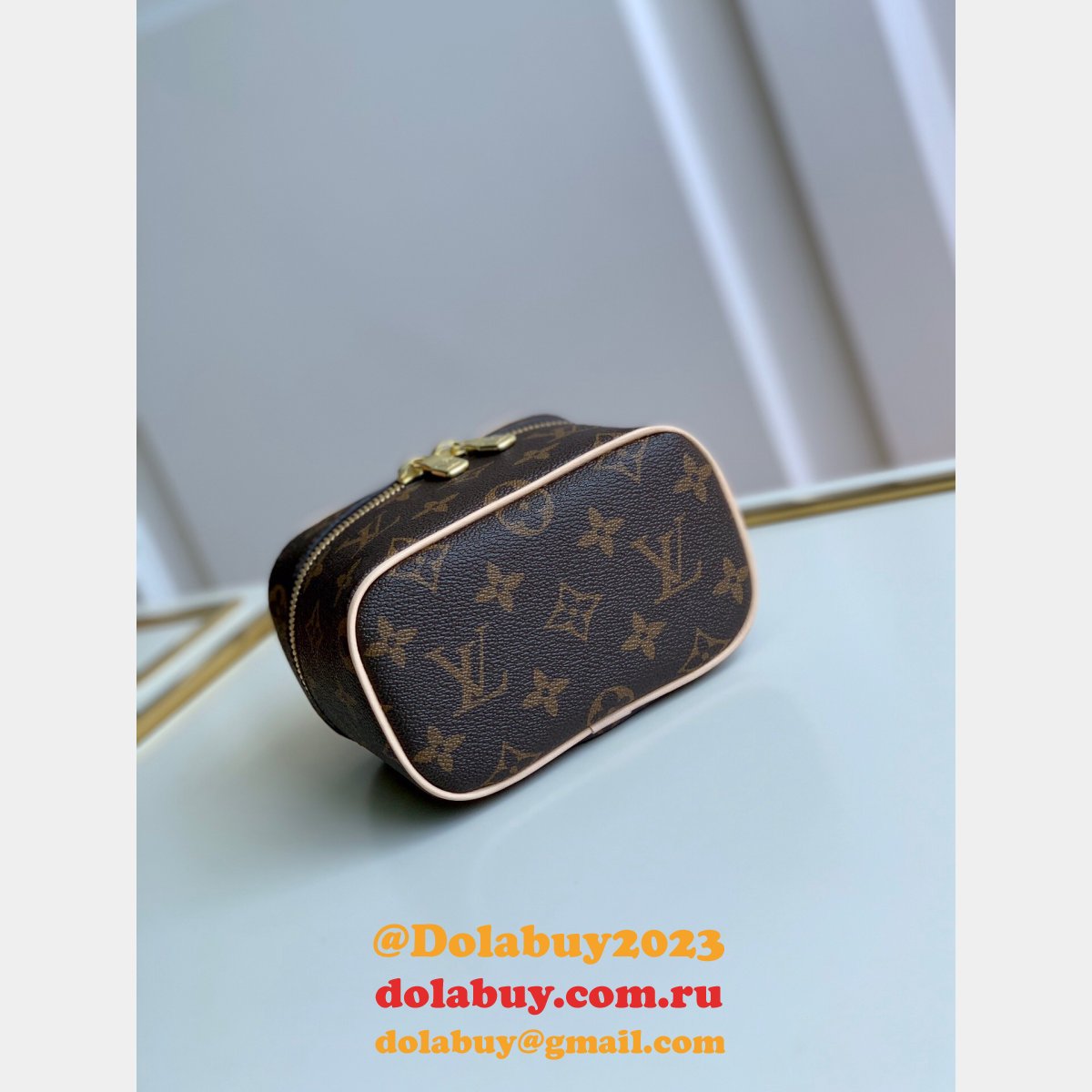 AAAA Louis Vuittons Replica Nice Nano Monogram M44936 Brown
