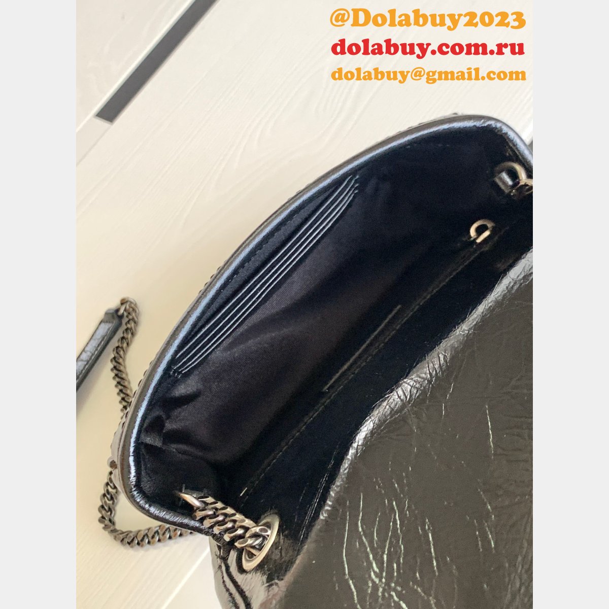 Fashion SAINT LAURENT niki chain wallet mini bag 583103