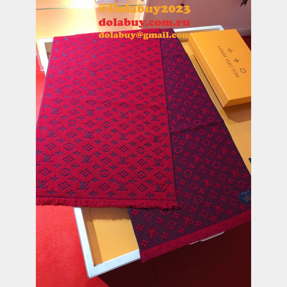 Luxury Fashion LV Winter Cashmere Scarf